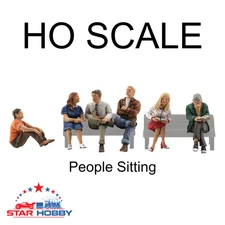HO Scale Woodland Scenics Accent Figures - People Sitting 1829 A1829