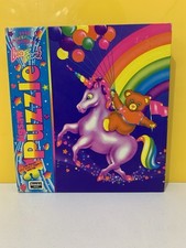 Vintage Lisa Frank Jigsaw Puzzle With A Unicorn And A Bear - Complete   