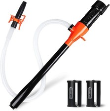 Portable Power Battery Pump, Pump Red Extra Long Hose with Fixed Nozzle