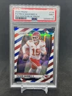 2024 Prizm Red/White/Blue Patrick Mahomes #138 PSA Mint 9