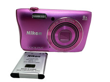  Near Mint Nikon COOLPIX S3700 PINK 20.1MP Compact Digital Camera 8x Zoom Wi-fi