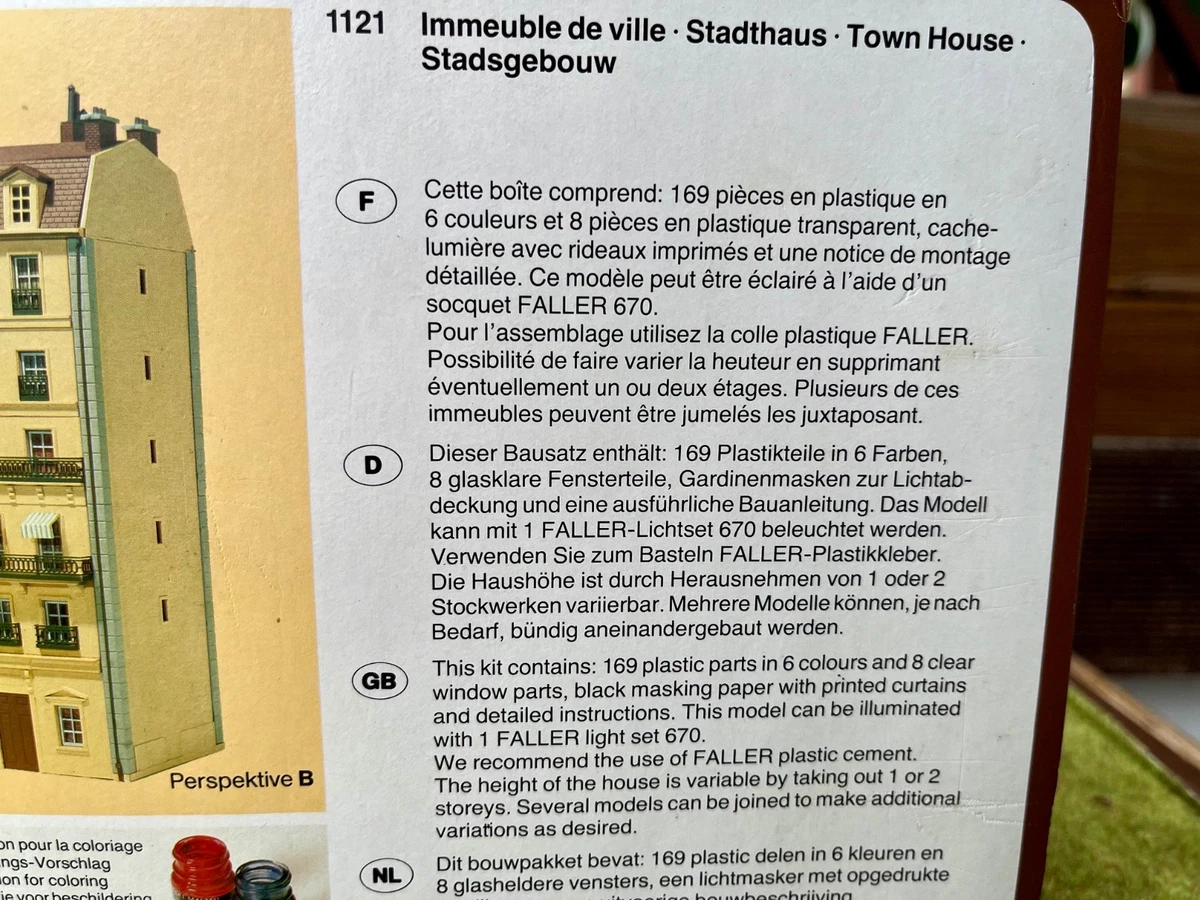 Faller H0 1121 französisches Stadthaus mit Geschäft selten OVP Bausatz Gebäude