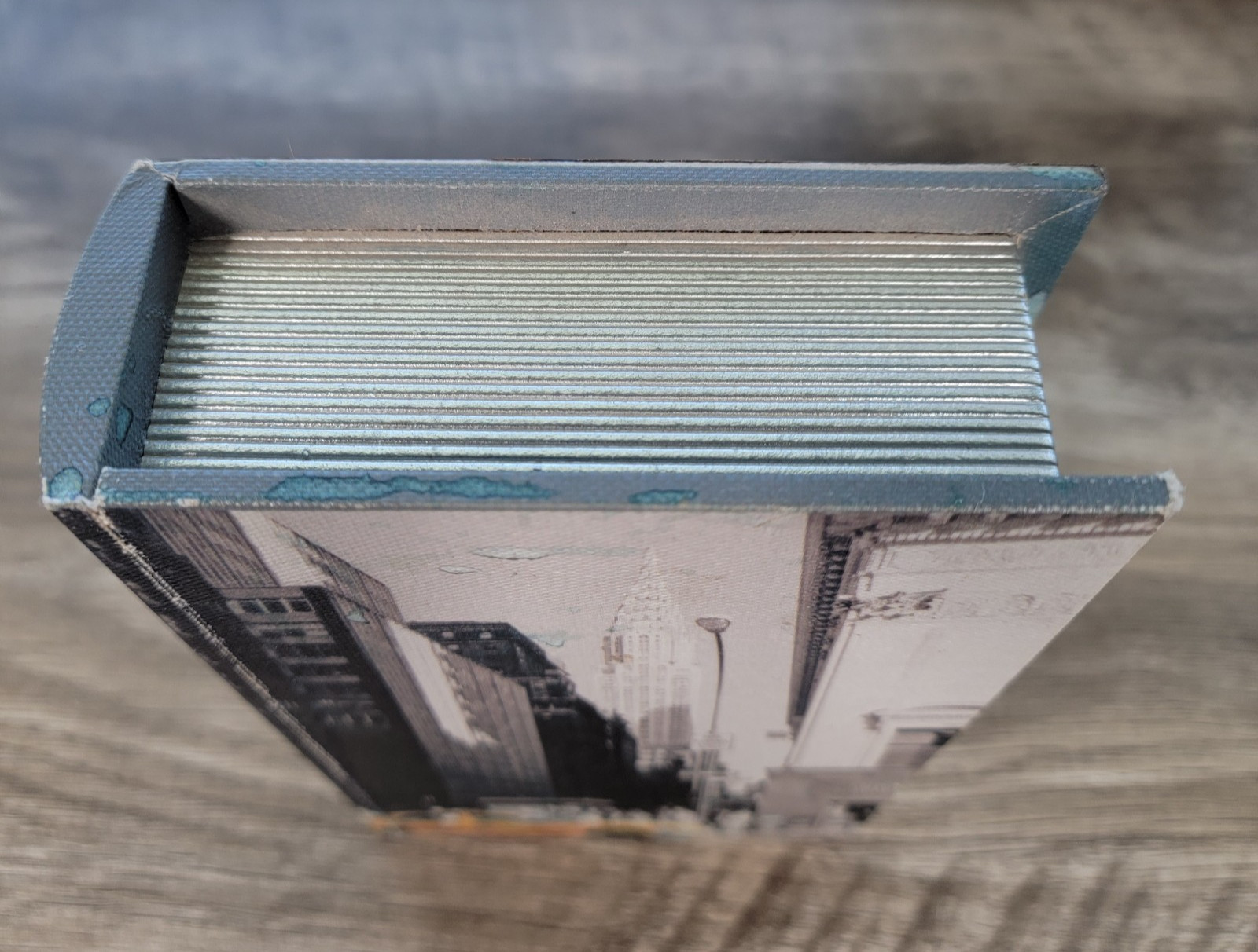 Faux Book Box for Decor & Storage with New York City (NYC) Theme Hidden Storage