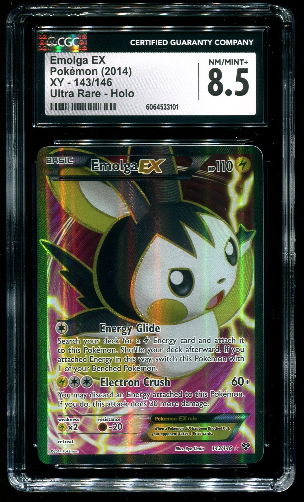 Emolga ex 2014 XY #143/146 Holo (Full Art) Price Guide - Sports