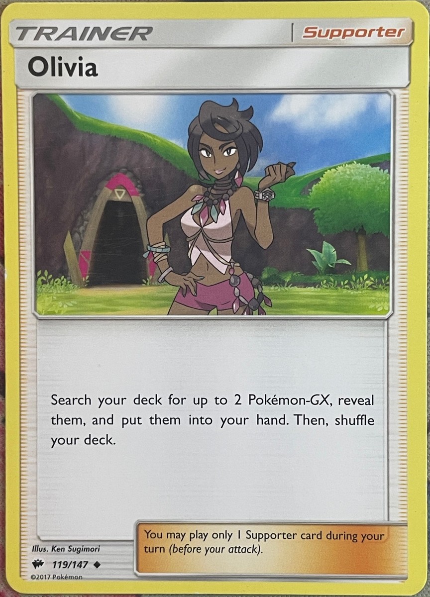 Olivia - 119/147 - Burning Shadows Pokemon 2017 | eBay