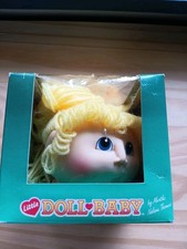 Little Doll Baby Doll Head By Fibre-Craft Pigtail Blonde 3173-99 Open Box