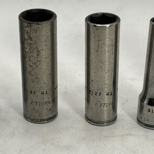 Vtg Cornwell 9, 10, 12, 13, 18, 19mm Deep Sockets 3/8 Drive 6 Point - Picture 6 of 19