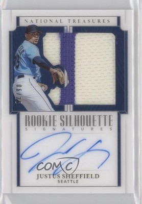 2019 Panini National Treasures 6/25 Justus Sheffield #RSS-JS Auto RC 8k4