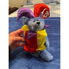 Ty Beanie Babies Calliope Jester Clown Bear 1993 Attic Treasures