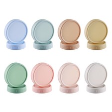 16PCS Colored Plastic Mason Jar Lids With Silicone Rings 8 Wide Mouth 8 Reg...
