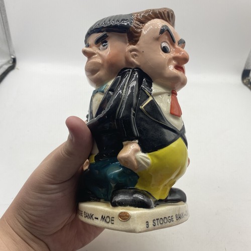 Vintage 3 Stooges Ceramic Bank 1960 3 Sided RARE Three Stooges 11 - Picture 17 of 21