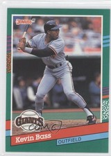 1991 Donruss Kevin Bass (3 Blue Stripes on Right Border) #630 0q1p