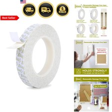 Double Sided Mounting Tape Heavy Duty Damage Free Wall Adhesive Strips 3/4in ...