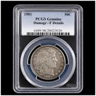 1901 P Barber Silver Half Dollar PCGS Ungraded