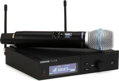 Shure SLXD24/B87A Wireless Microphone System with BETA87A Handheld Vocal Mic,...