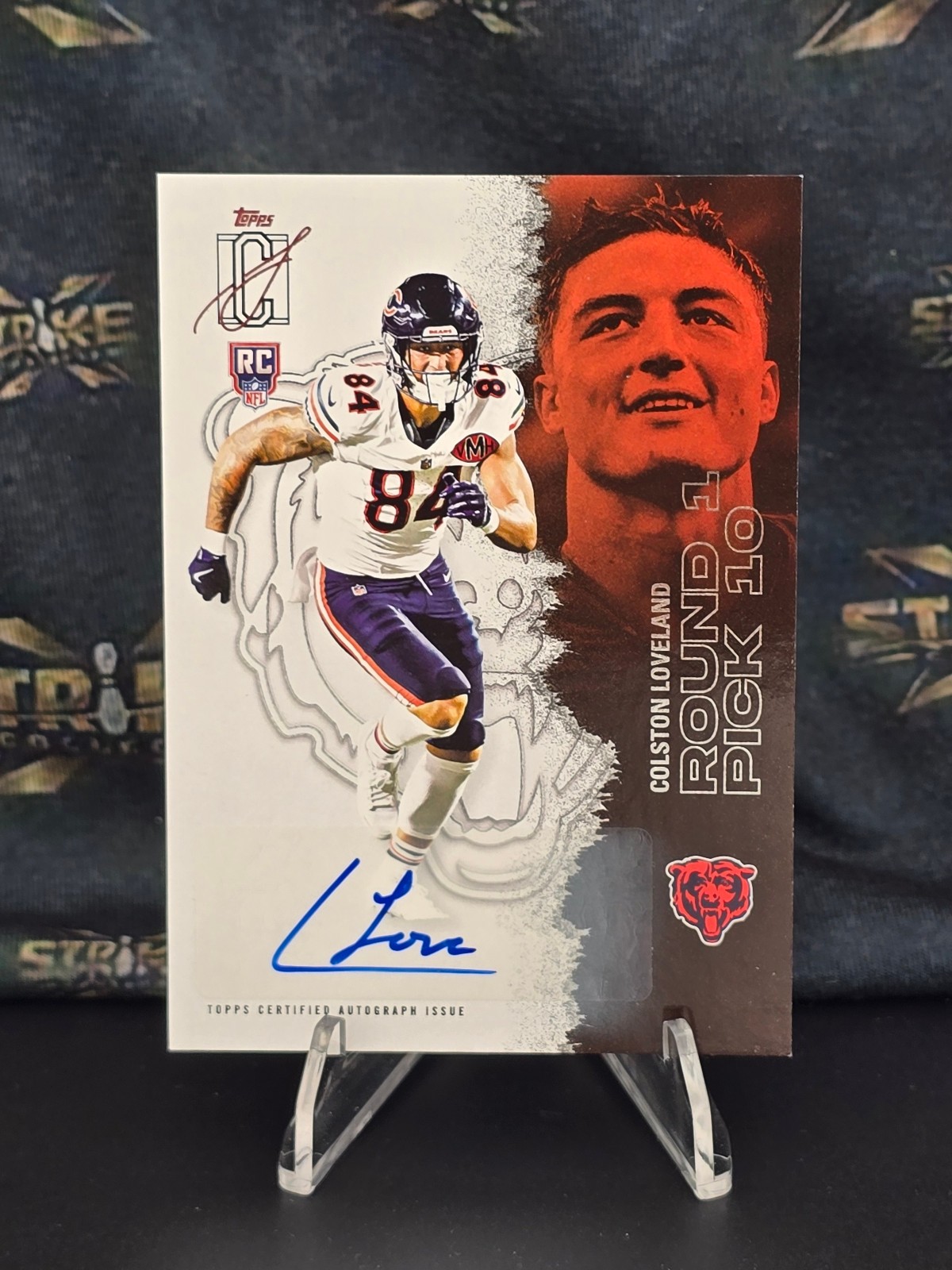 2025 Topps Signature Class Colston Loveland Rookie Card Auto #113 Chicago Bears