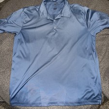 Nike Golf Dri-Fit Polo Shirt Mens XL Blue Short Sleeve Performance