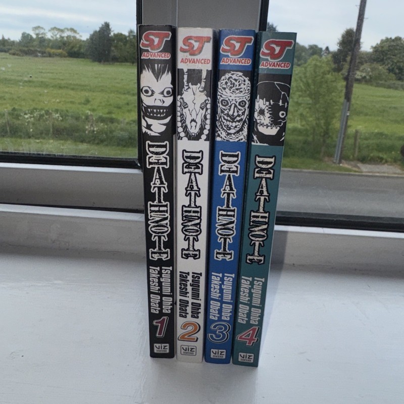 Death Note 1-4 Manga Near Mint Books