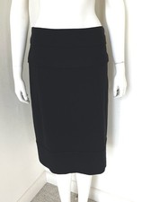 Marni Black Straight Midi Skirt Size 44 Made In Italy