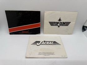 Nintendo NES Instruction Manual Jackal, Super Mario Bros/Duck Hunt, Top Gun Lot
