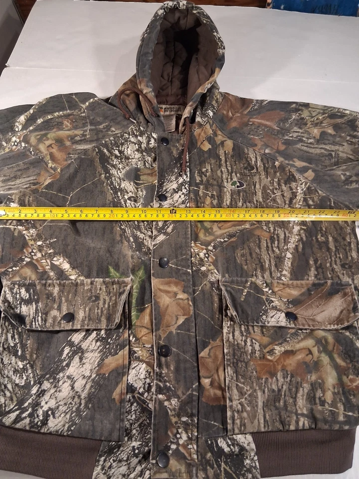 Russell Outdoors Hooded Jacket Medium Mossy Oak Breakup M - Image 4 of 4