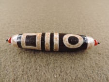 Rare Tibetan Energy Tibetan Old Agate Dzi Bead Amulet Pendant Desig Gzi Beads G8