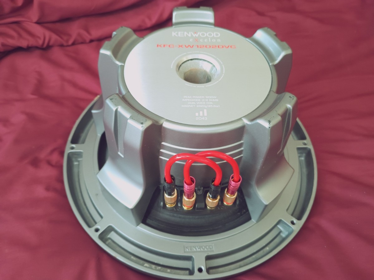Kenwood Subwoofer Excelion KFC-xw1202 DVC old school subwoofer. 12