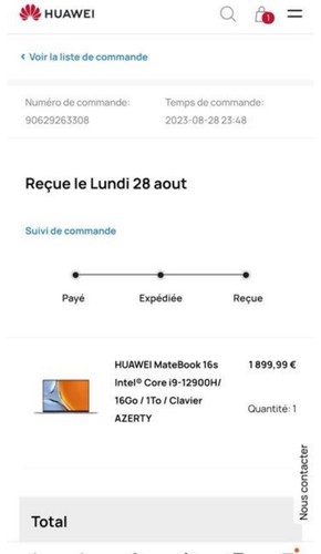 huawei matebook 16s - i9/ 1to ssd / 16 Go Ram - 第 7/7 張圖片