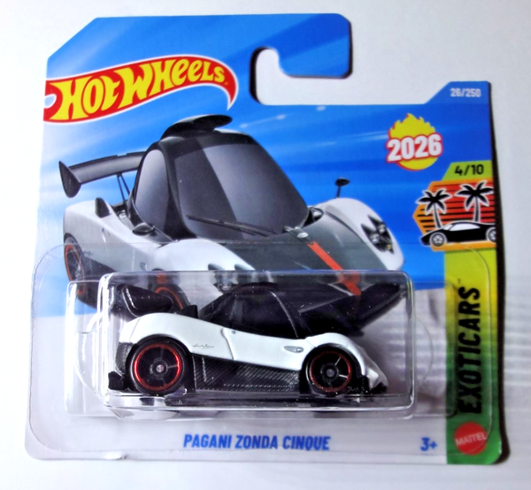 Hot Wheels - Pagani Zonda Cinque - Short Card - Exoticar 2026 - JJH34-image