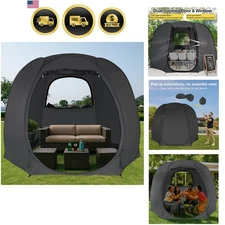 Pop Up Screen Tent House Canopy Sun Shelter Lightweight UV Water Resistant