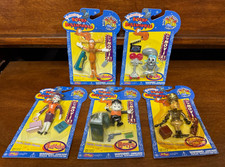 Rocky & Bullwinkle Micro Bend-Ems Figures COMPLETE SET New & MOC! 1998 Justoys