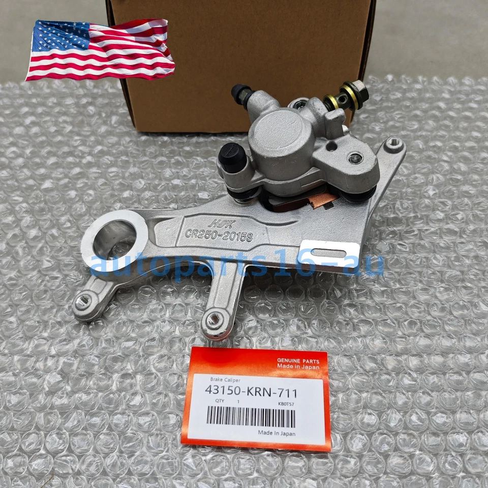 Rear Brake Caliper &Pads For Honda CR125R CR250R CRF250R CRF450R CRF250X USA - Image 3 of 4