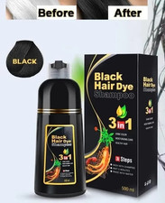 Hair Dye Shampoo 3 in 1 Hair Shampoo Instant Hair Dye Herbal Ingredients Gift US