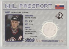 2002-03 Topps Stadium Club NHL Passport Miroslav Satan #NHLP-10 0o5t