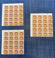 India 1962 Military Stamps Blocks of 25