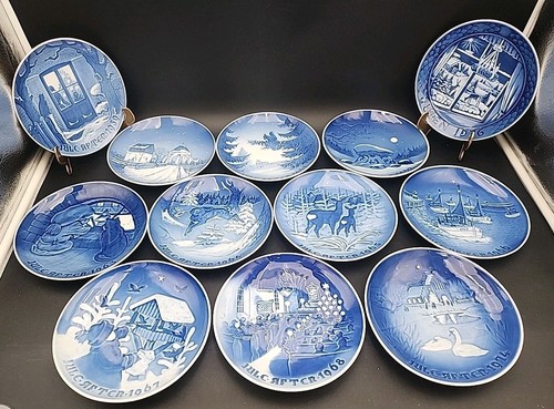 12er Set Bing & Grondahl Jule After Christmas Teller 50er 60er & 70er Jahre