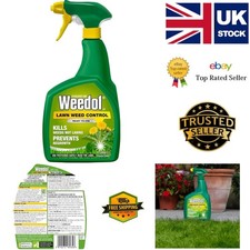 Lawn Care Weed Killer - Ready to Use 1L Spray for Weeds - Kills Dandelions 7.99 per litre