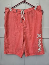 Hurley Board Shorts, Mens 30, Bright Orange