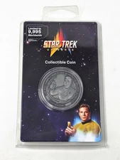 Star Trek Captain Kirk Coin Official Limited Edition Collectible Emblem Badge