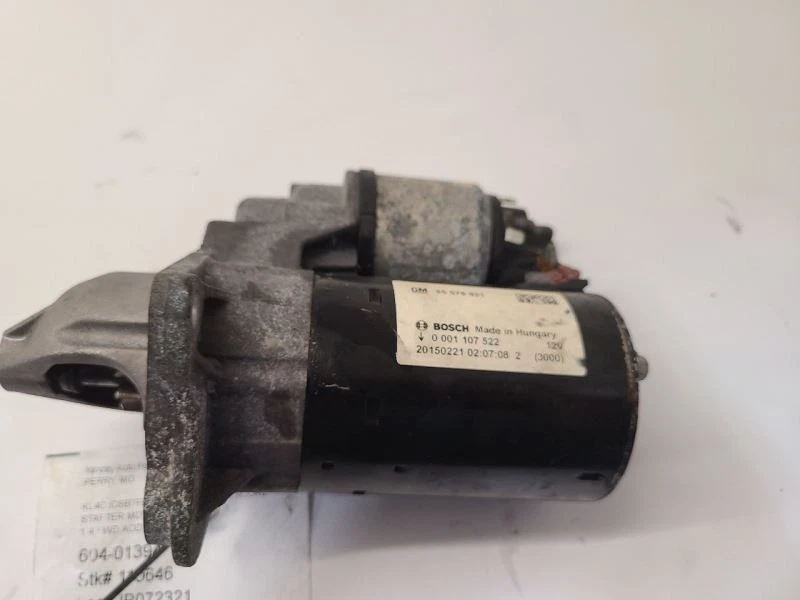 14 - 19 BUICK ENCORE Starter Motor VIN B 8th Digit Opt LUV OEM - Image 2 of 4