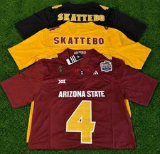 Camiseta deportiva ASU Cam Skattebo con parche Peach Bowl! ¡Envío rápido!