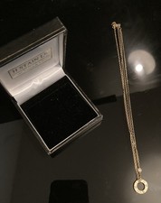 Cartier Love necklace in 18k yellow gold with two brilliant-cut diamonds