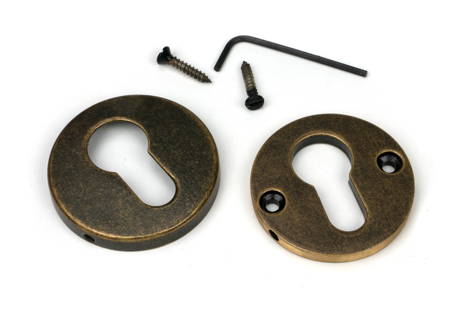 From The Anvil 52605 Burnished Brass 52mm Regency Concealed Escutcheon