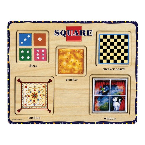 Puzzleworks Self Correcting Coloful Shape Puzzles - Set of 6 - Picture 3 of 7