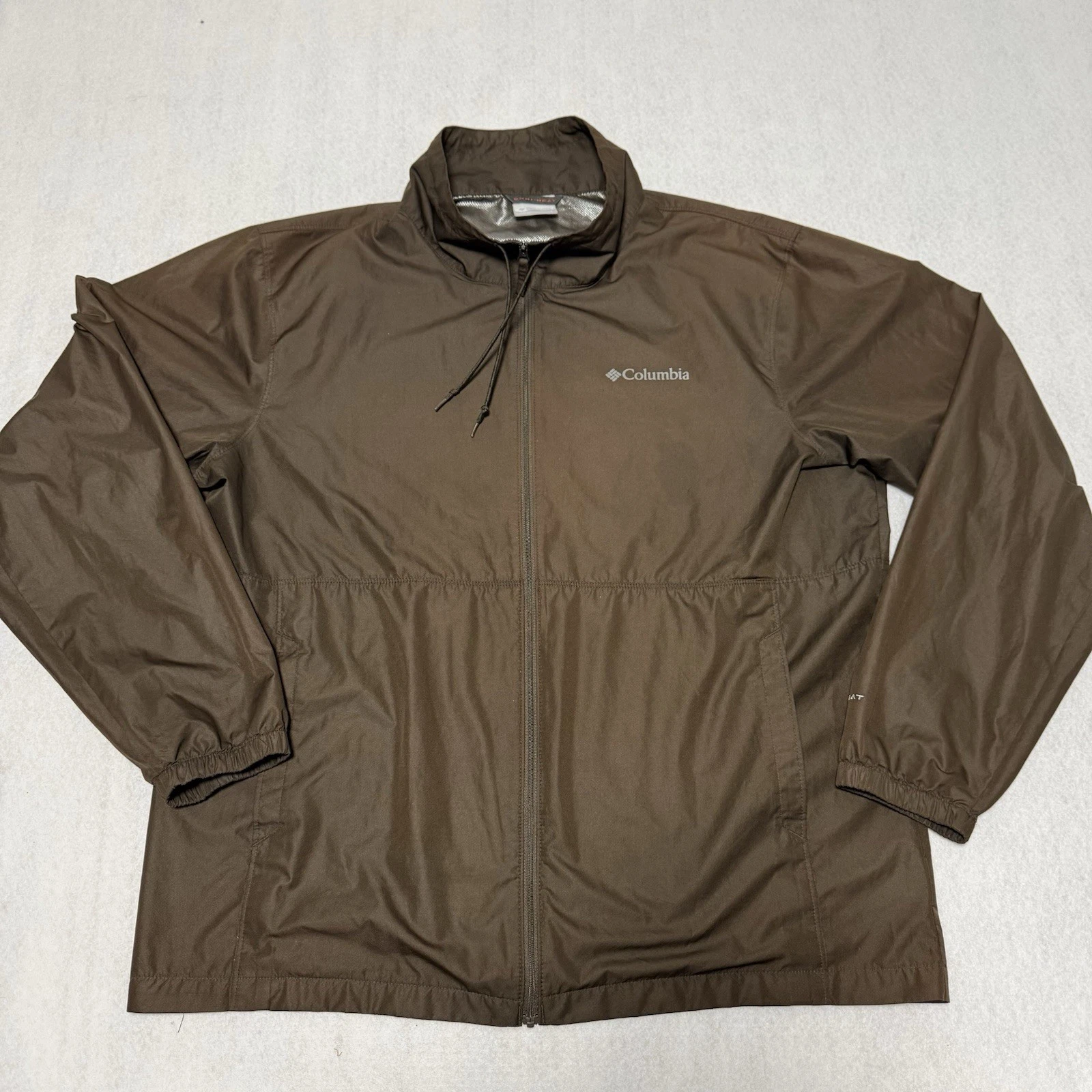 Columbia Baldtop EXS windbreaker jacket with Omni-Heat lining L