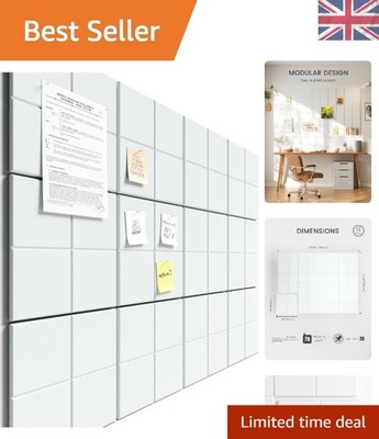 Elegante kaltweiße 12er Pack Filz Pinnwände - anpassbare & elegante Tafeln