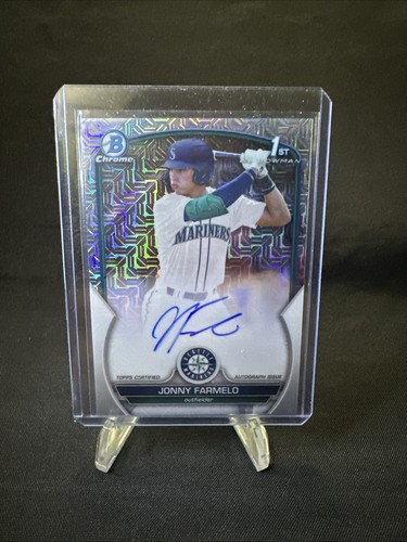 2023 Bowman Draft Jonny Farmelo Autograph Mojo Refractor /150 Mariners
