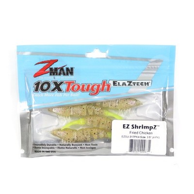 Zman Soft K�der Shrimpz 3.5 Zoll 4/Pack Fried Chicken (2871)