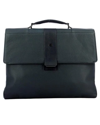 dossier Piquadro CA3995S86 Sac bandoulière homme cuir bleu - Photo 1/4