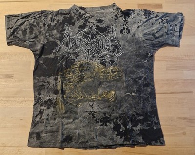 original UNLEASHED - Across the Open Sea TOURSHIRT 1993 mit All-over-Print  XL